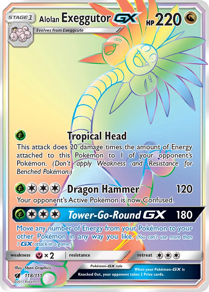 Alolan Exeggutor-GX 118