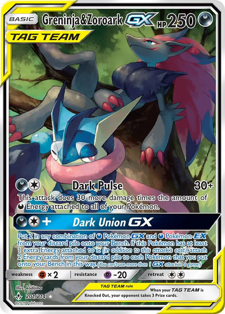 Greninja & Zoroark-GX 201