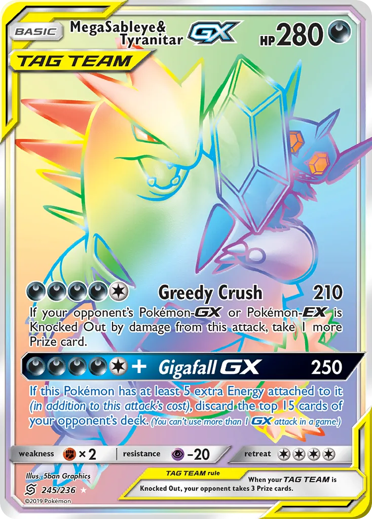 Mega Sableye & Tyranitar-GX 245