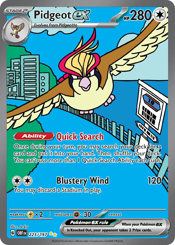 Pidgeot ex 225