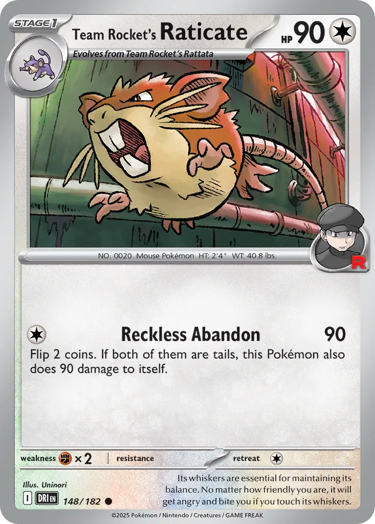 Team Rocket's Raticate 148