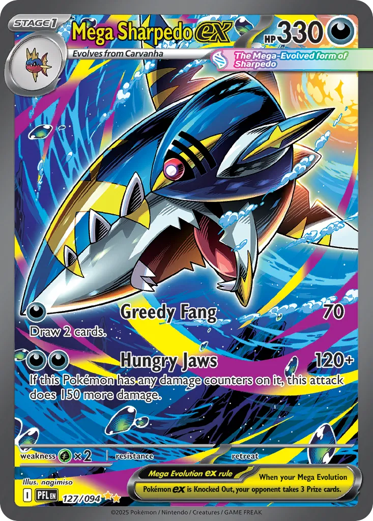 Mega Sharpedo ex 127