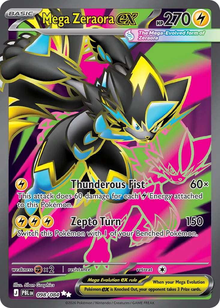 Mega Zeraora ex 98