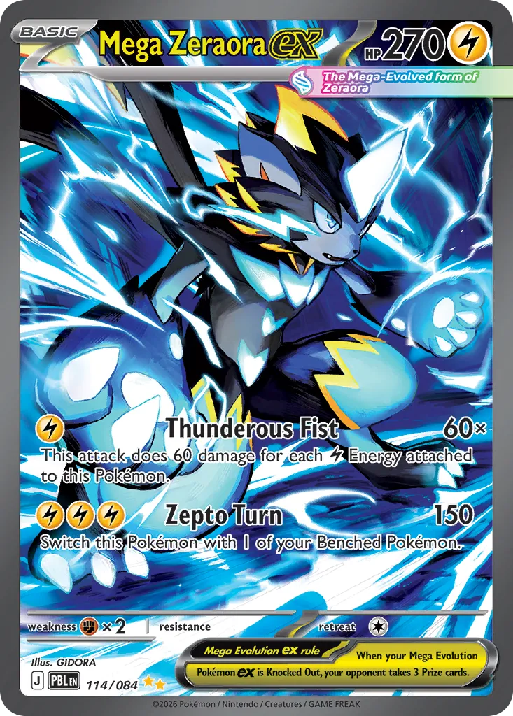 Mega Zeraora ex 114