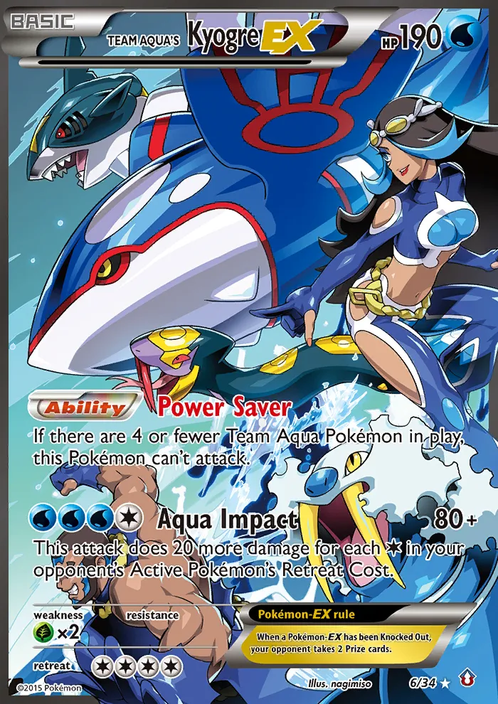 Team Aqua's Kyogre-EX 6